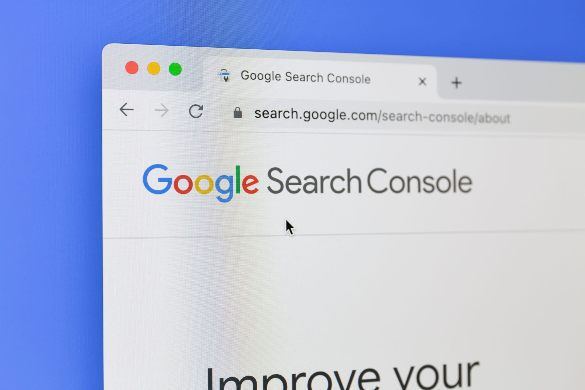 SEO Content Agentur Berlin – Browserfenster mit geöffneter Search Console