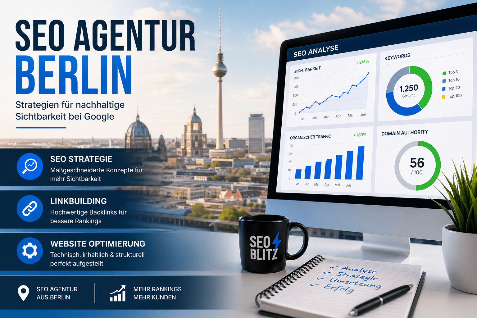 SEO Analyse und Optimierung einer Website durch eine Agentur in Berlin