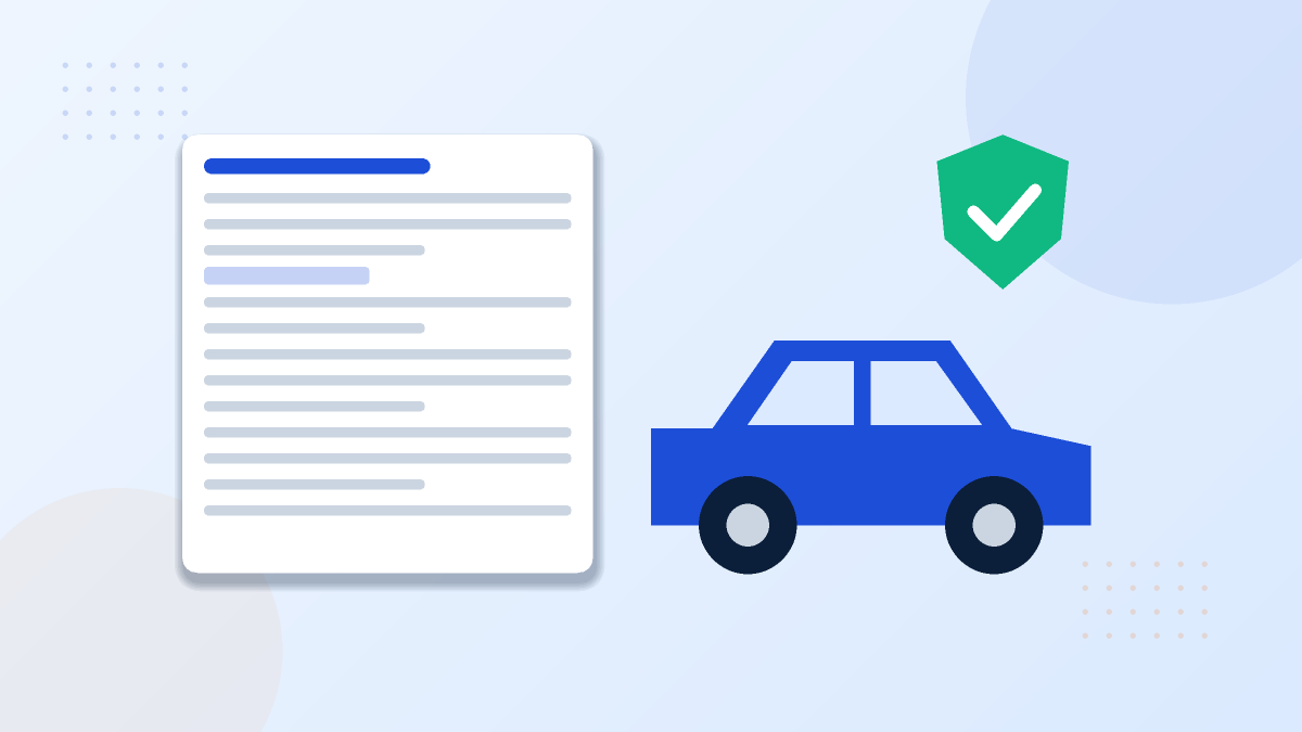 Fachdokument mit Auto und Prüfsiegel als Beispiel für einen lokalen Dienstleister Fachdokument mit Auto und Prüfsiegel als Beispiel für einen lokalen Dienstleister