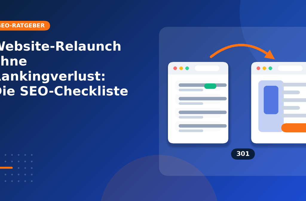 Website-Relaunch – Titelgrafik mit alter und neuer Seite